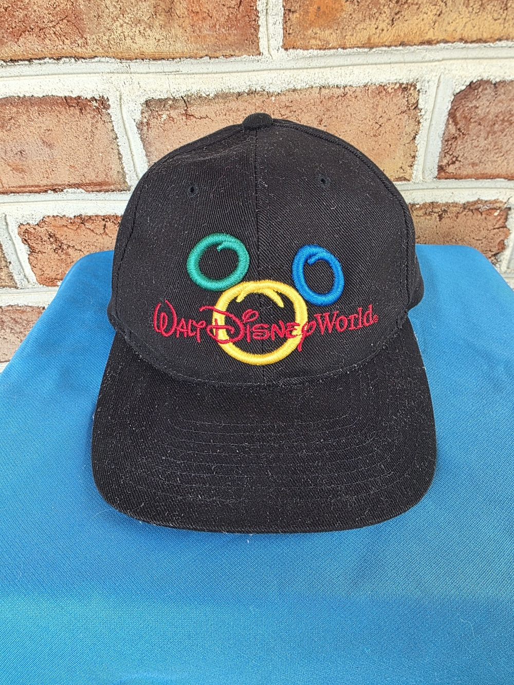 Disney Kids Black Baseball Cap with Colorful Rings